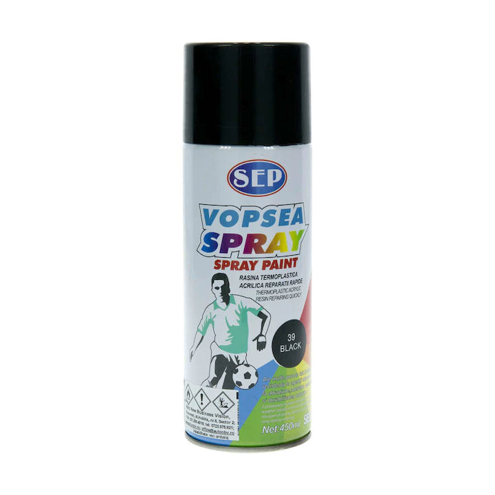 Spray Vopsea Negru Lucios Sep 400mL