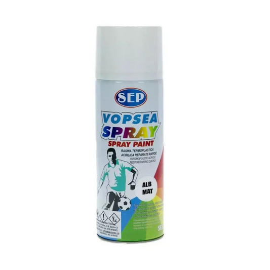 Spray Vopsea Sep Alb Mat 400ml