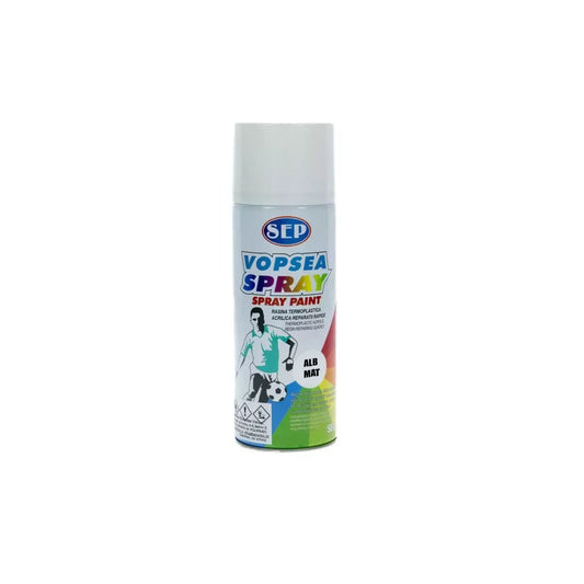 Spray Vopsea Sep Alb Mat 400ml
