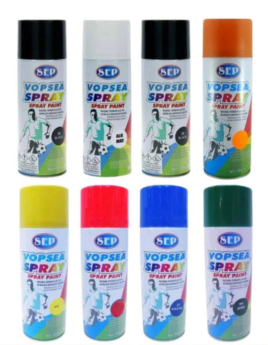 Spray Vopsea Sep Negru Mat 400ml